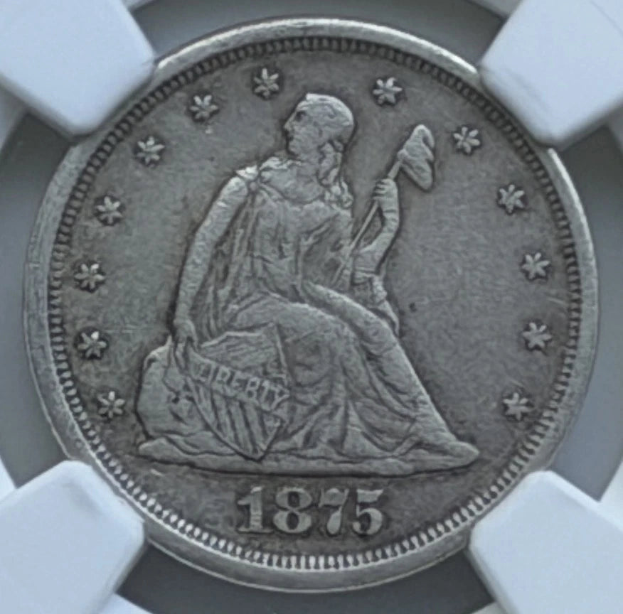 1875 S/S MPD Twenty Cent - 20C FS-302 - NGC XF40