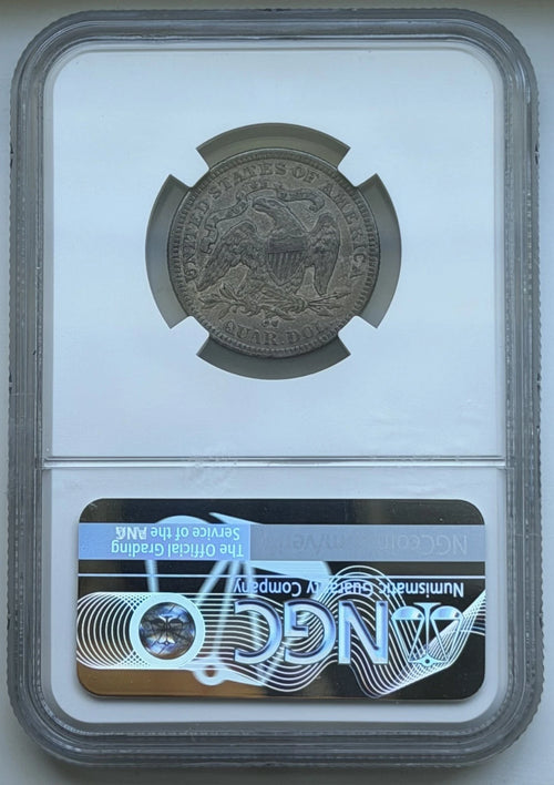 1876-CC Seated Liberty Quarter - NGC XF40