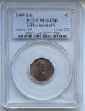 1909-S/S Lincoln Wheat Penny - PCGS MS64 RB S/Horizontal S