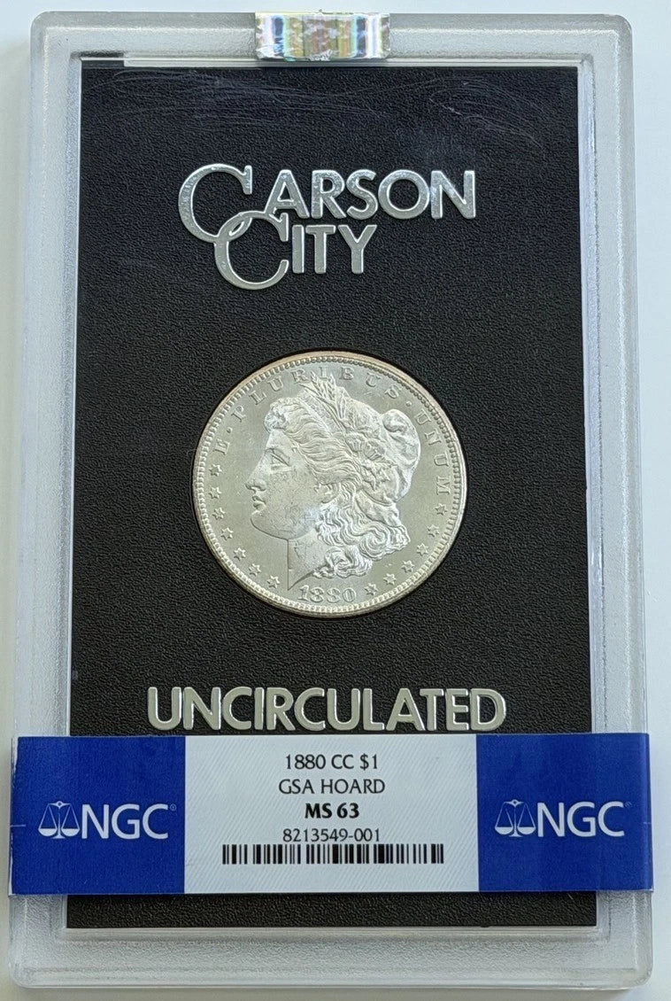1880-CC Morgan Silver Dollar - GSA Hoard - NGC MS63